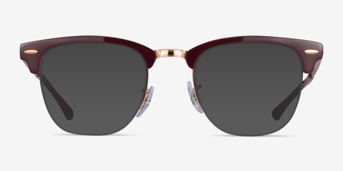 Ray-Ban RB3716VM Dark Purple MetalEyeglass Frames from EyeBuyDirect, with Tinted Lenses