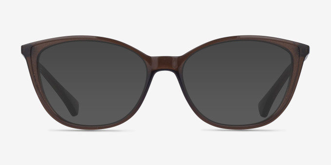 Ralph RA7114 Brown MetalEyeglass Frames from EyeBuyDirect, with Tinted Lenses