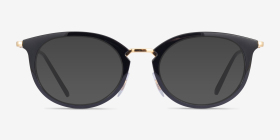Ray-Ban RB7255 Noir Plastic-metal Montures de lunettes de vue d'EyeBuyDirect, with Tinted Lenses