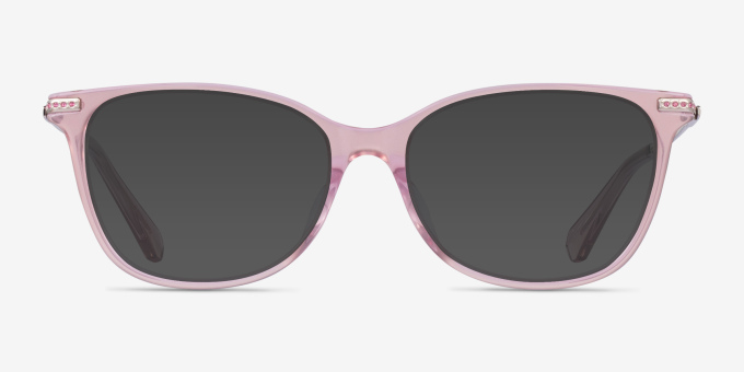 Swarovski SK2010F Transparent Rose AcetateEyeglass Frames from EyeBuyDirect, with Tinted Lenses