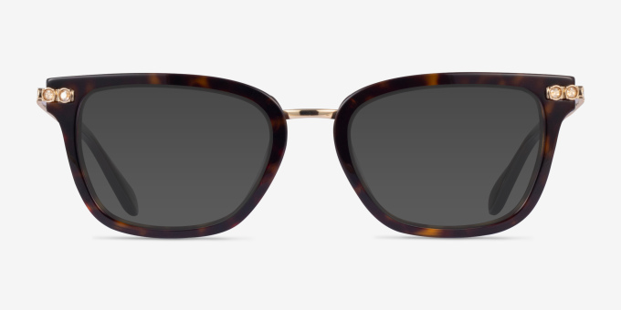 Swarovski SK2018 Dark Tortoise AcetateEyeglass Frames from EyeBuyDirect, with Tinted Lenses
