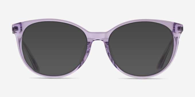 Armani Exchange AX3109F Shiny Transparent Violet AcetateEyeglass Frames from EyeBuyDirect, with Tinted Lenses