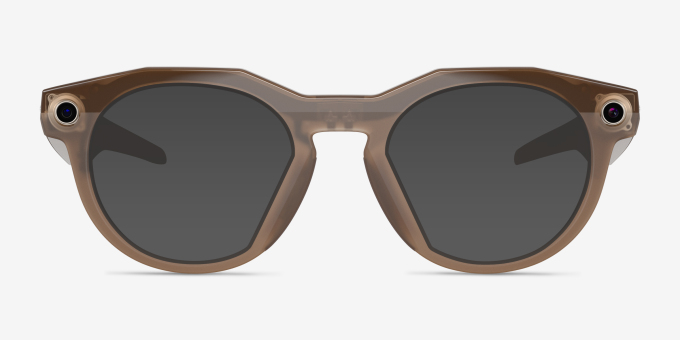 Oakley Meta HSTN Brown Smoke Plastic from EyeBuyDirect, with Tinted Lenses