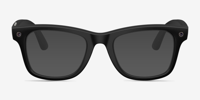 Ray-Ban Meta (Gen 3) Wayfarer Matte Black Plastic from EyeBuyDirect, with Tinted Lenses
