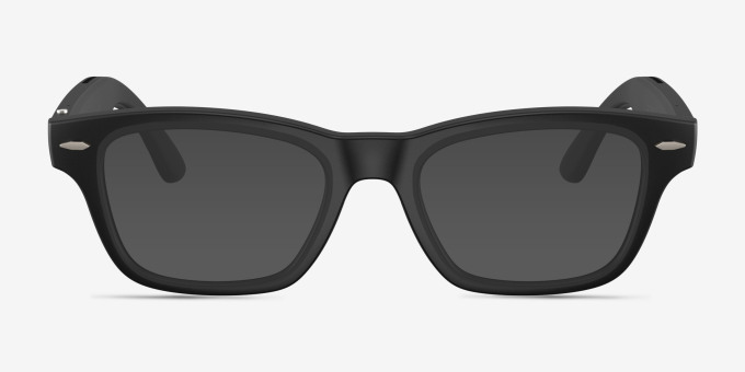 Ray-Ban Meta Audio Burbank Matte Black Plastic from EyeBuyDirect, with Tinted Lenses