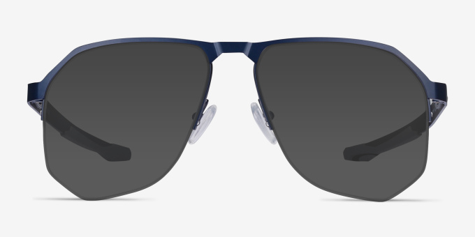 Oakley Tenon Matte Midnight TitaniumEyeglass Frames from EyeBuyDirect, with Tinted Lenses