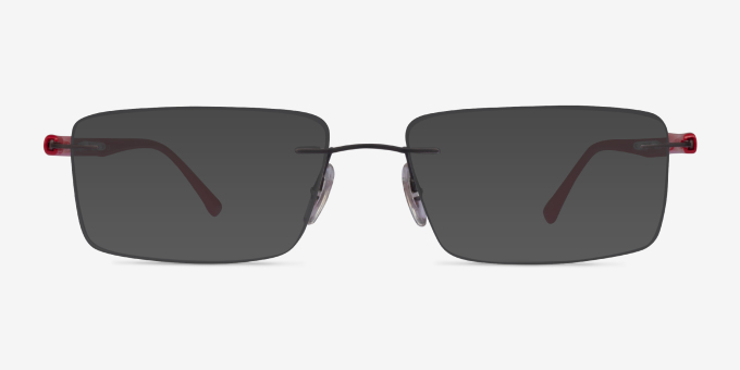 Ray-Ban RB8694 Gunmetal Red TitaniumEyeglass Frames from EyeBuyDirect, with Tinted Lenses
