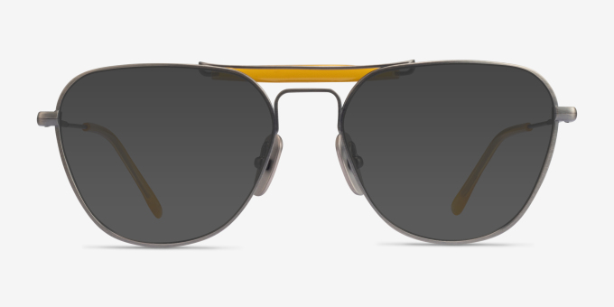 Ray-Ban RB8064V Demi Gloss Pewter TitaniumEyeglass Frames from EyeBuyDirect, with Tinted Lenses