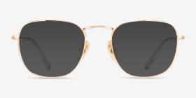 Ray-Ban RB8157V Frank Doré Titanium Montures de lunettes de vue d'EyeBuyDirect, with Tinted Lenses