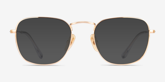 Ray-Ban RB8157V Frank Gold TitaniumEyeglass Frames from EyeBuyDirect, with Tinted Lenses