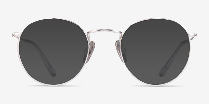 Ray-Ban RB8247V Silver TitaniumEyeglass Frames from EyeBuyDirect, with Tinted Lenses