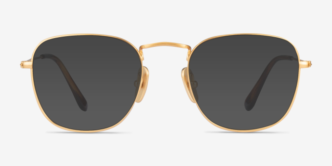 Ray-Ban RB8157V Frank Golden TitaniumEyeglass Frames from EyeBuyDirect, with Tinted Lenses