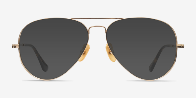 Ray-Ban RB8789 Shiny Gold TitaniumMontures de lunettes de vue d'EyeBuyDirect, Avec des Verres Teintés