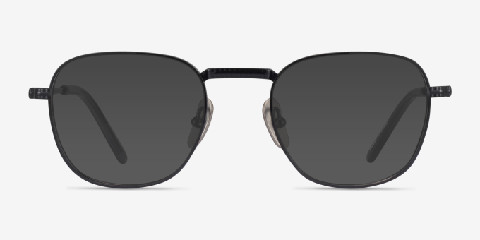 Ray-Ban RB8258V Frank Black TitaniumEyeglass Frames from EyeBuyDirect, with Tinted Lenses