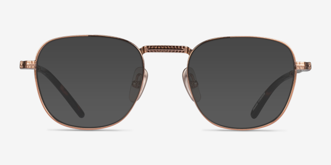 Ray-Ban RB8258V Frank Brown TitaniumEyeglass Frames from EyeBuyDirect, with Tinted Lenses