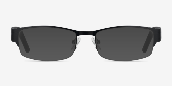 Chilliwack Black MetalEyeglass Frames from EyeBuyDirect, with Tinted Lenses