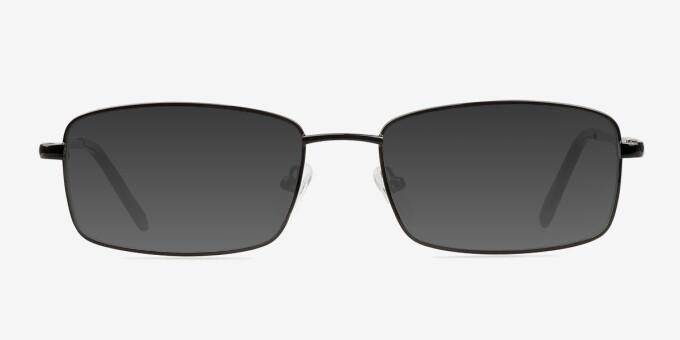 Braydon Black MetalEyeglass Frames from EyeBuyDirect, with Tinted Lenses