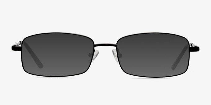 Brodie Black MetalEyeglass Frames from EyeBuyDirect, with Tinted Lenses