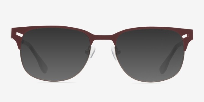Merrion Coffee MetalEyeglass Frames from EyeBuyDirect, with Tinted Lenses