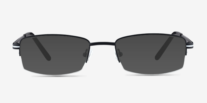 Brian Black MetalEyeglass Frames from EyeBuyDirect, with Tinted Lenses
