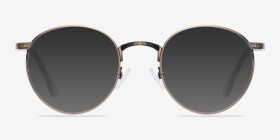 Fitzgerald  Bronze Métal Montures de lunettes de vue d'EyeBuyDirect, with Tinted Lenses