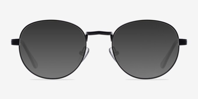 Belleville Matte Black MetalEyeglass Frames from EyeBuyDirect, with Tinted Lenses