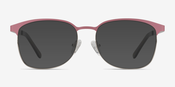 Dancer Pink & Silver MetalEyeglass Frames from EyeBuyDirect, with Tinted Lenses