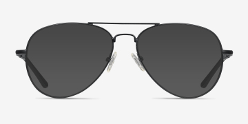 Progressive Transitions eyeglasses Online with X-Large fit, aviator, Full-Rim Metal Design — Nantes in Black/golden/pink by Eyebuydirect - Lenses