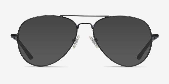 Nantes Black MetalEyeglass Frames from EyeBuyDirect, with Tinted Lenses