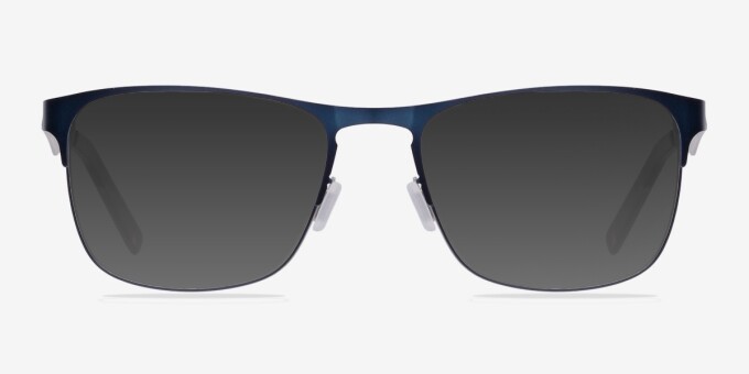 Bethnal Green Navy MetalEyeglass Frames from EyeBuyDirect, with Tinted Lenses