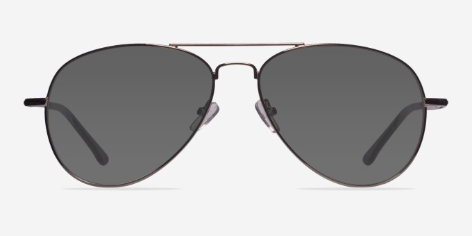 Nantes Silver MetalEyeglass Frames from EyeBuyDirect, with Tinted Lenses