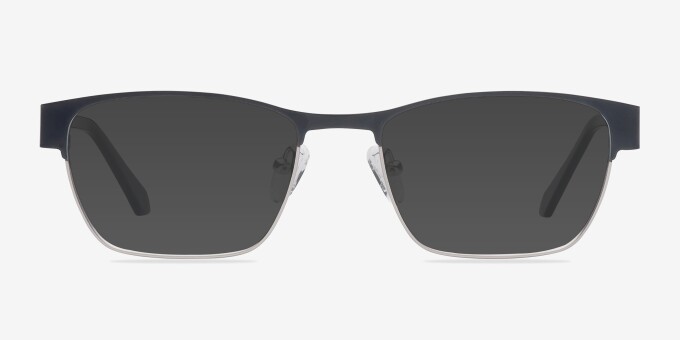Admire Black Silver MetalEyeglass Frames from EyeBuyDirect, with Tinted Lenses