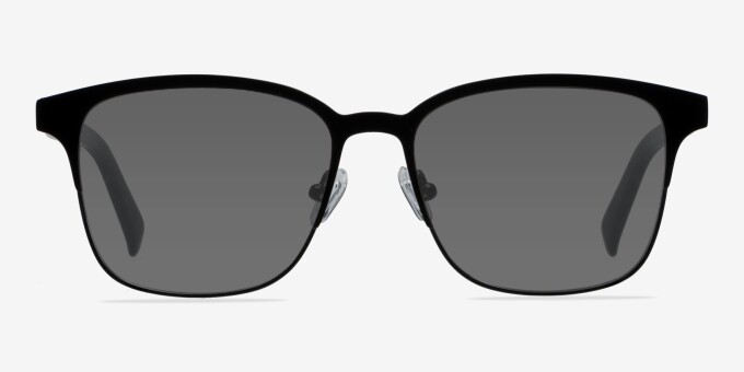 Intense Matte Black Acetate, MetalEyeglass Frames from EyeBuyDirect, with Tinted Lenses