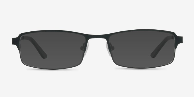 Thomas Matte Black MetalEyeglass Frames from EyeBuyDirect, with Tinted Lenses