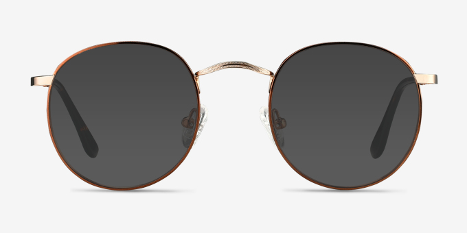 Daydream Brown Golden MetalEyeglass Frames from EyeBuyDirect, with Tinted Lenses