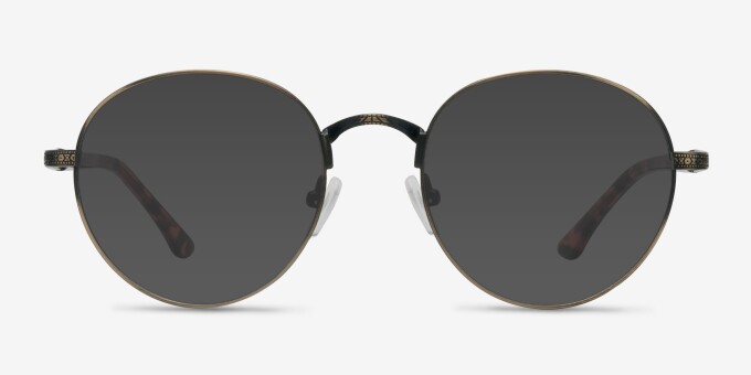 Fitzgerald Bronze MetalEyeglass Frames from EyeBuyDirect, with Tinted Lenses