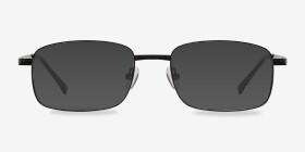 Jerauld Noir Métal Montures de lunettes de vue d'EyeBuyDirect, with Tinted Lenses