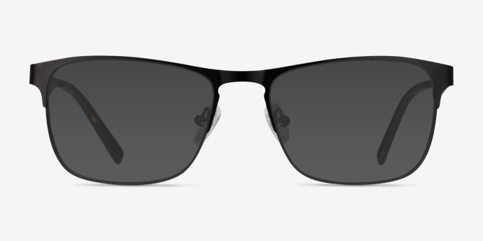 Bethnal Green Black MetalEyeglass Frames from EyeBuyDirect, with Tinted Lenses