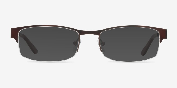Mark Coffee MetalEyeglass Frames from EyeBuyDirect, with Tinted Lenses