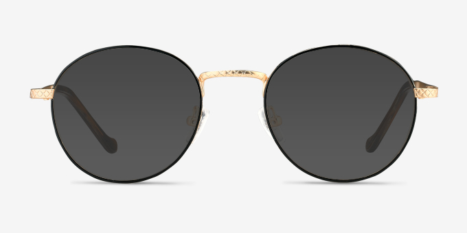 Mingus Black Golden MétalMontures de lunettes de vue d'EyeBuyDirect, Avec des Verres Teintés
