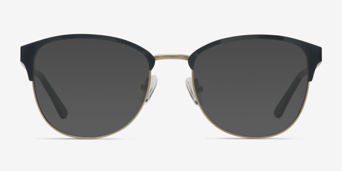The Moon Black Golden MetalEyeglass Frames from EyeBuyDirect, with Tinted Lenses