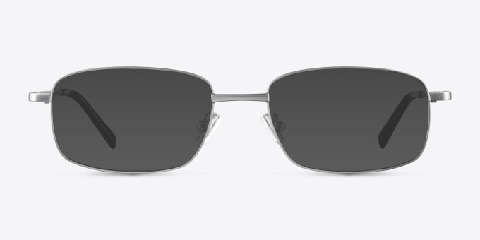 Bryce Silver MetalEyeglass Frames from EyeBuyDirect, with Tinted Lenses