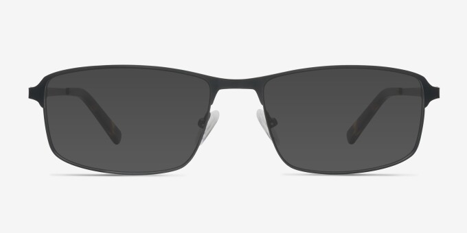 Capacious Black MetalEyeglass Frames from EyeBuyDirect, with Tinted Lenses