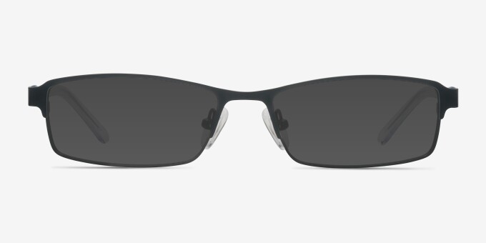 Olsen Black MetalEyeglass Frames from EyeBuyDirect, with Tinted Lenses