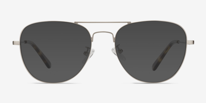Harrier Gunmetal MetalEyeglass Frames from EyeBuyDirect, with Tinted Lenses