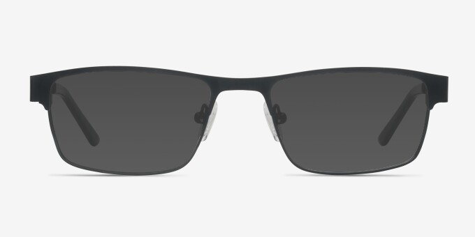 Java Noir MétalMontures de lunettes de vue d'EyeBuyDirect, Avec des Verres Teintés