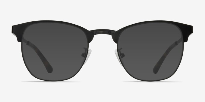 Ferrous Black MetalEyeglass Frames from EyeBuyDirect, with Tinted Lenses