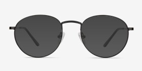 Epilogue Noir Métal Montures de lunettes de vue d'EyeBuyDirect, with Tinted Lenses