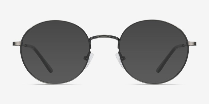 Motif Gunmetal MetalEyeglass Frames from EyeBuyDirect, with Tinted Lenses