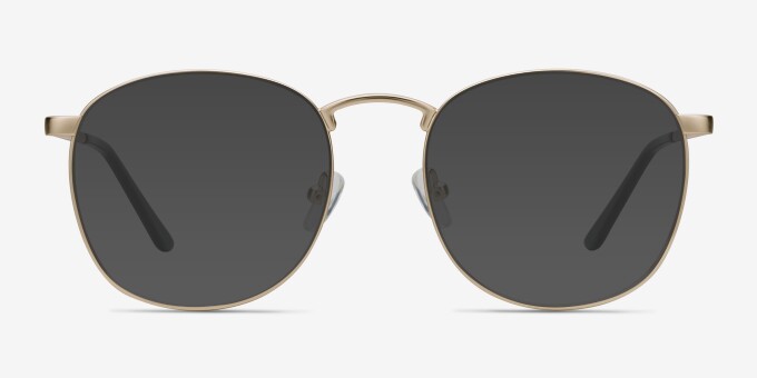 St Michel Golden MetalEyeglass Frames from EyeBuyDirect, with Tinted Lenses